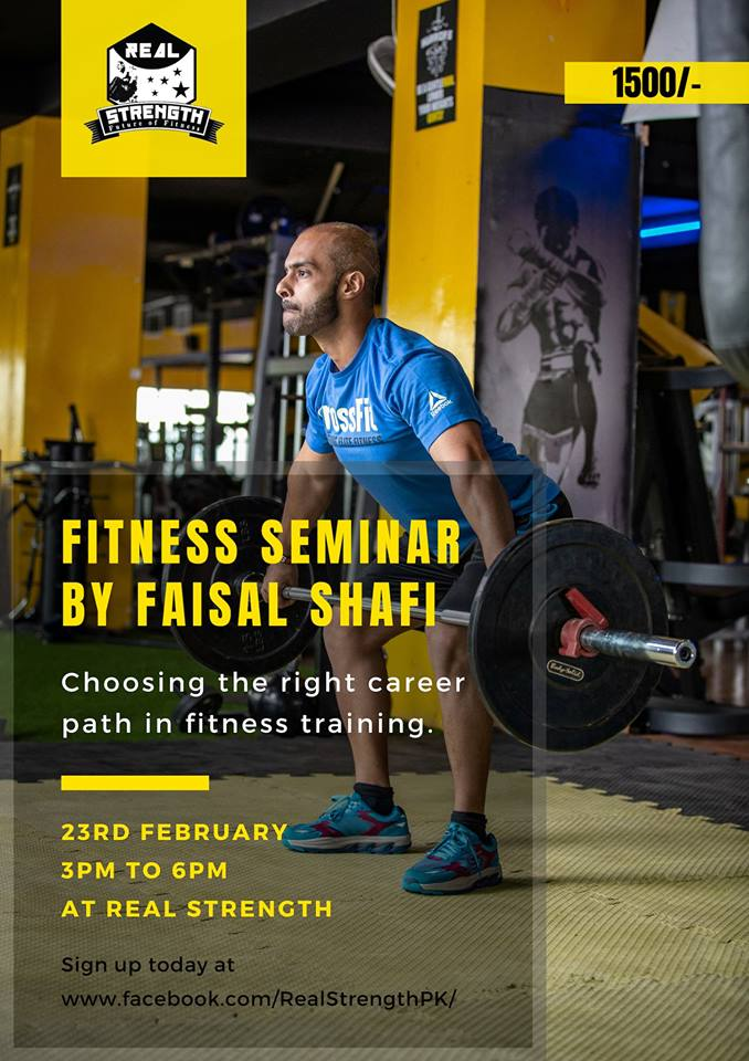 Fitness Seminar by Faisal Shafi poster