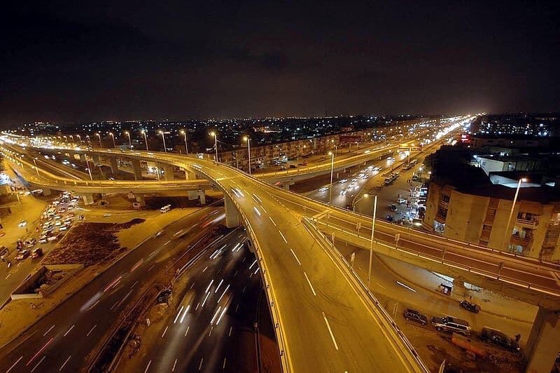 karachi highways birds eye view