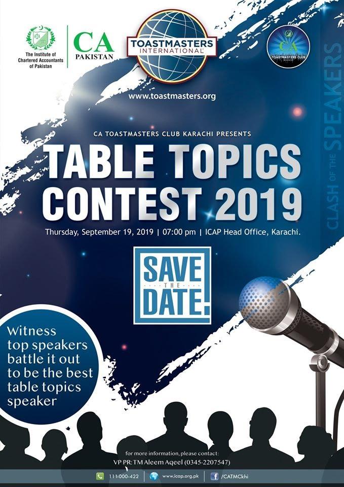 toastmasters table topics contest 2019