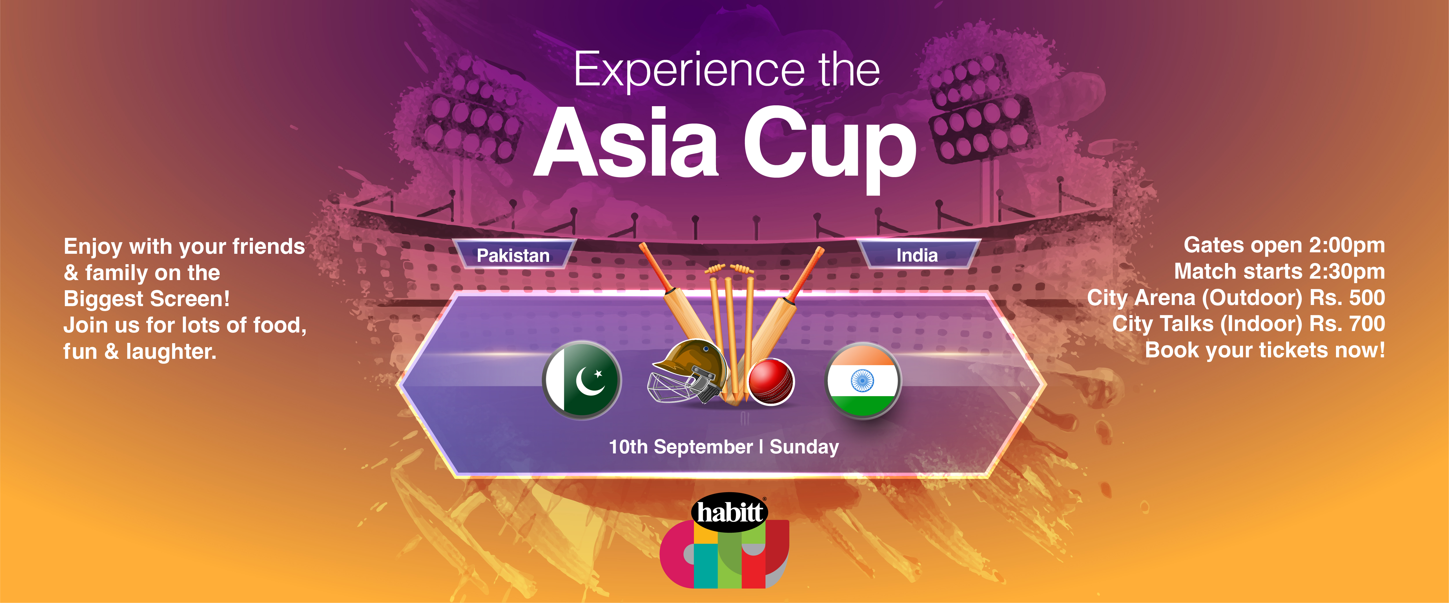 Pakistan vs India Live Screening Asia Cup 2023