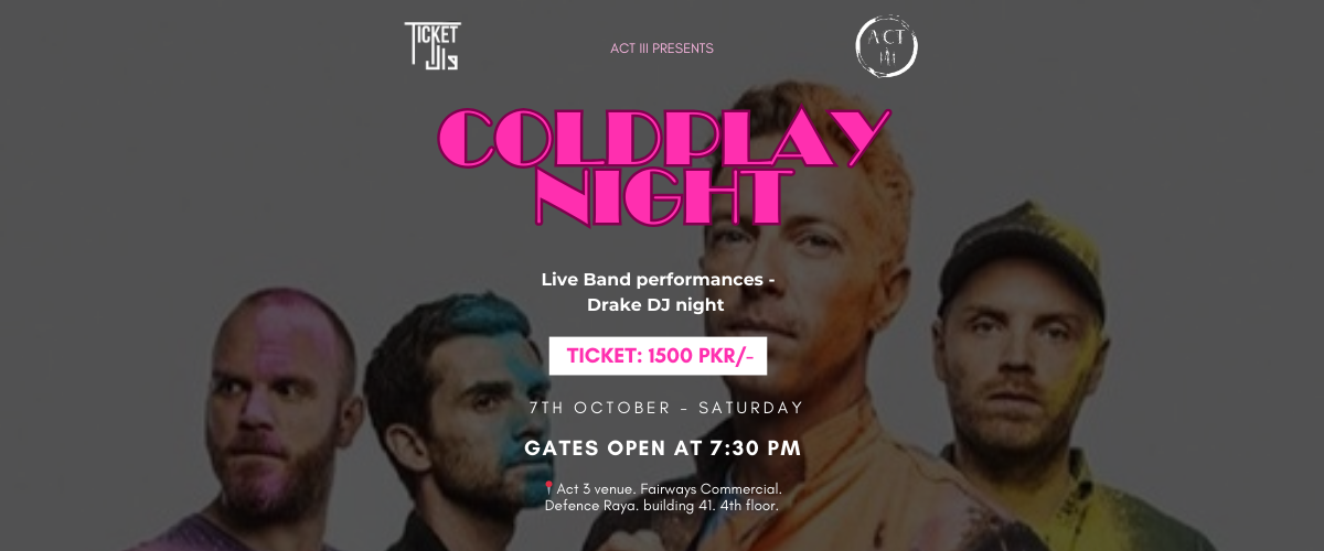  Cold Play Tribute Night 