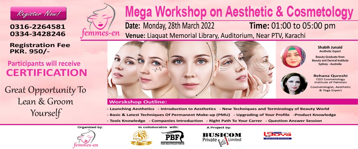 Mega Workshop on Aesthetic & Cosmetology 