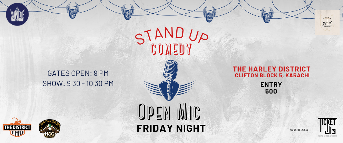 Comedy Open Mic At Harley District