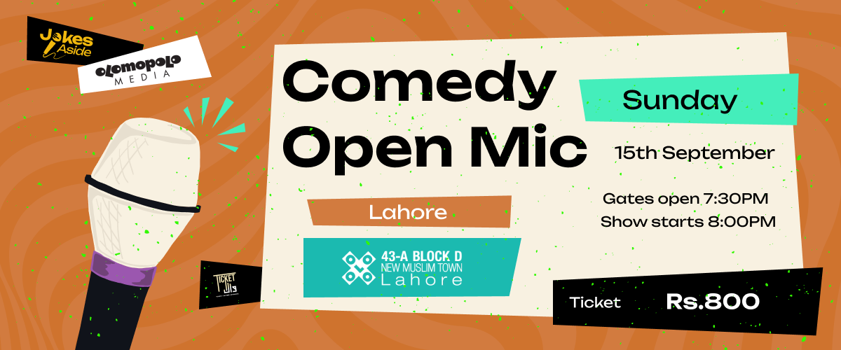 Comedy Open Mic Lahore 15th Sep