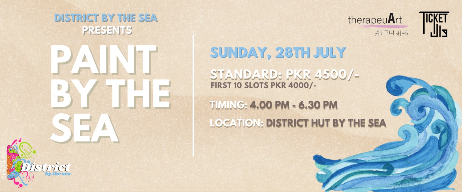District 19 Presents Paint by the sea 