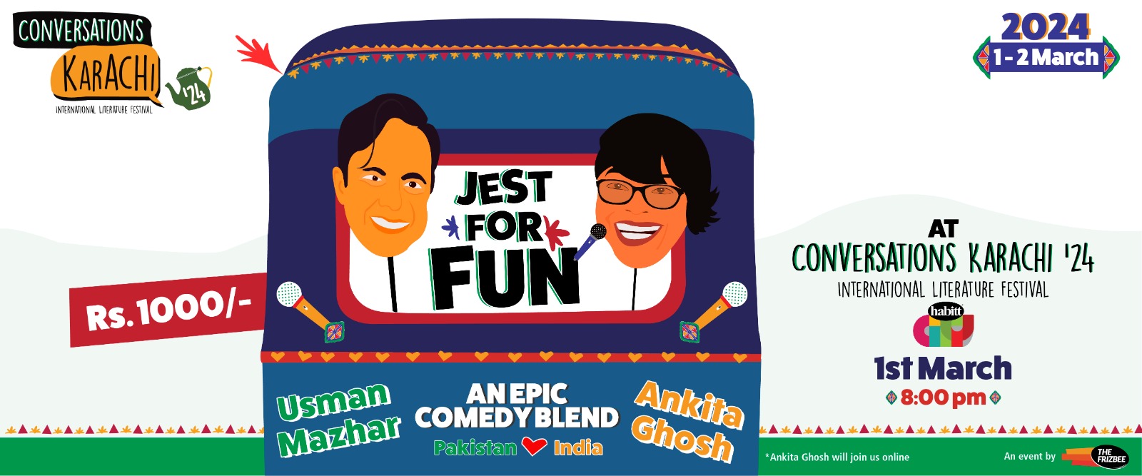  Jest For Fun ft.Usman Mazhar & Ankita Ghosh - Conversations Karachi '24