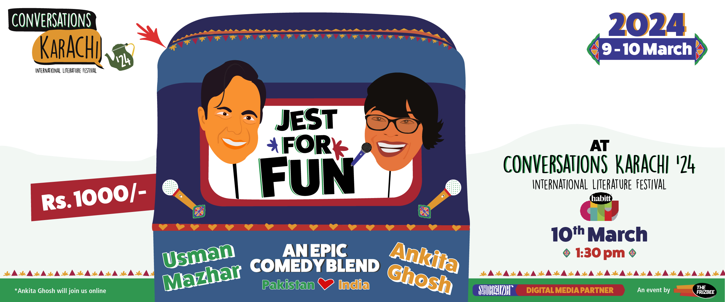  Jest For Fun ft.Usman Mazhar & Ankita Ghosh - Conversations Karachi '24