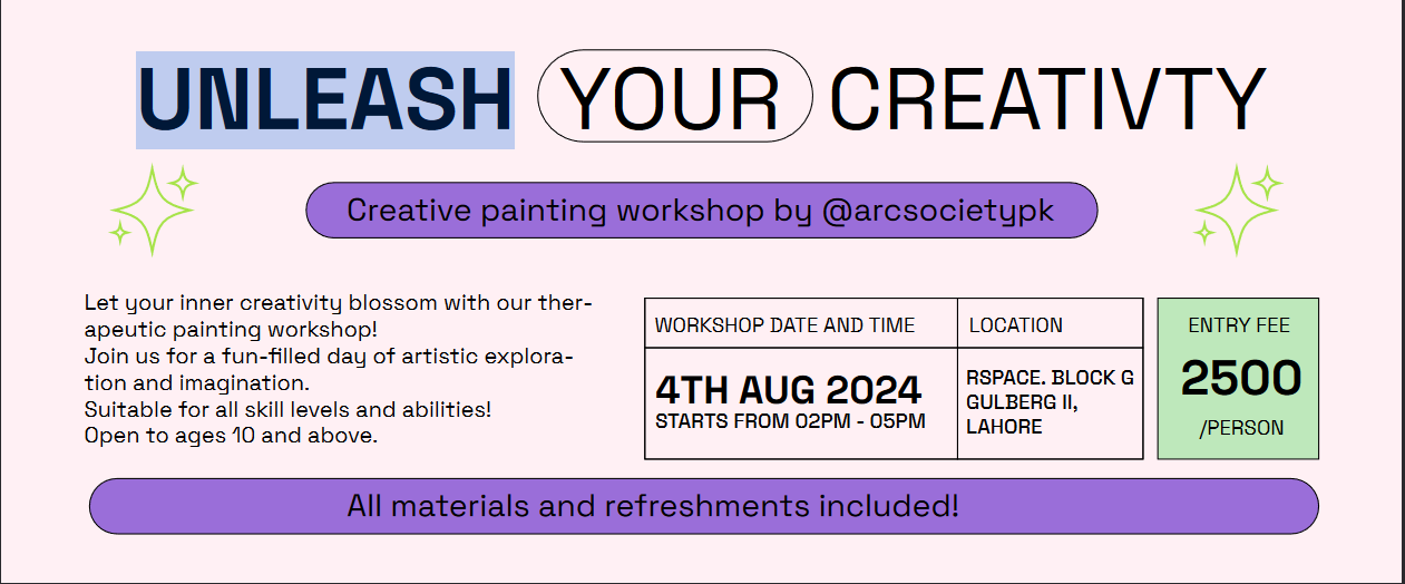 Unleash Your Creativity - Creative Painting Workshop by Arc Society 