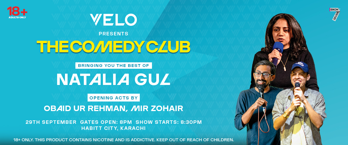 VELO presents The Comedy Club featuring the hilarious Natalia Gul