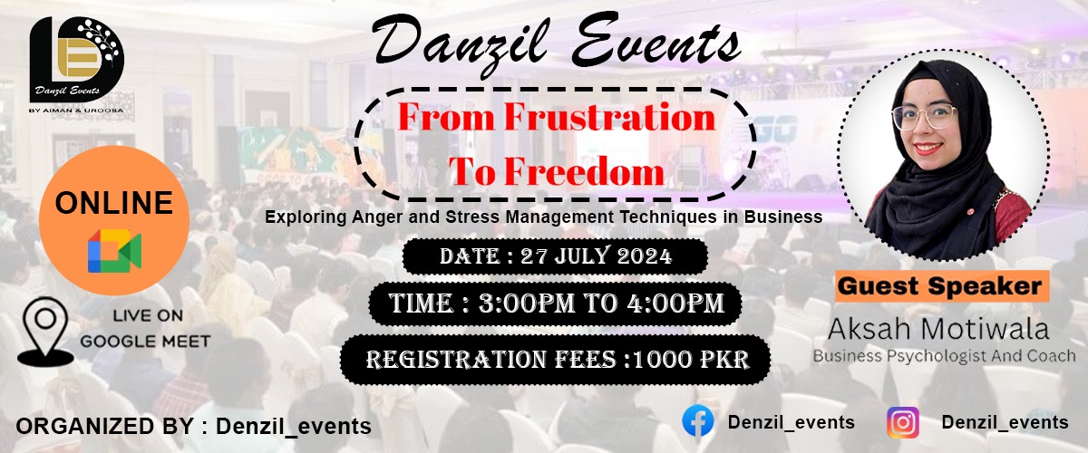 Workshop on Anger and Stress Managment Techniques in Business.